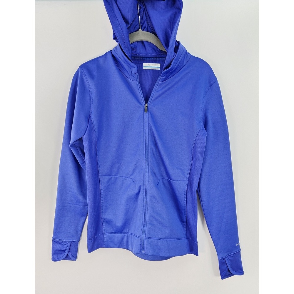 Columbia Sportswear OMNI-WICK Hoodie Women's S Blue Zip Front